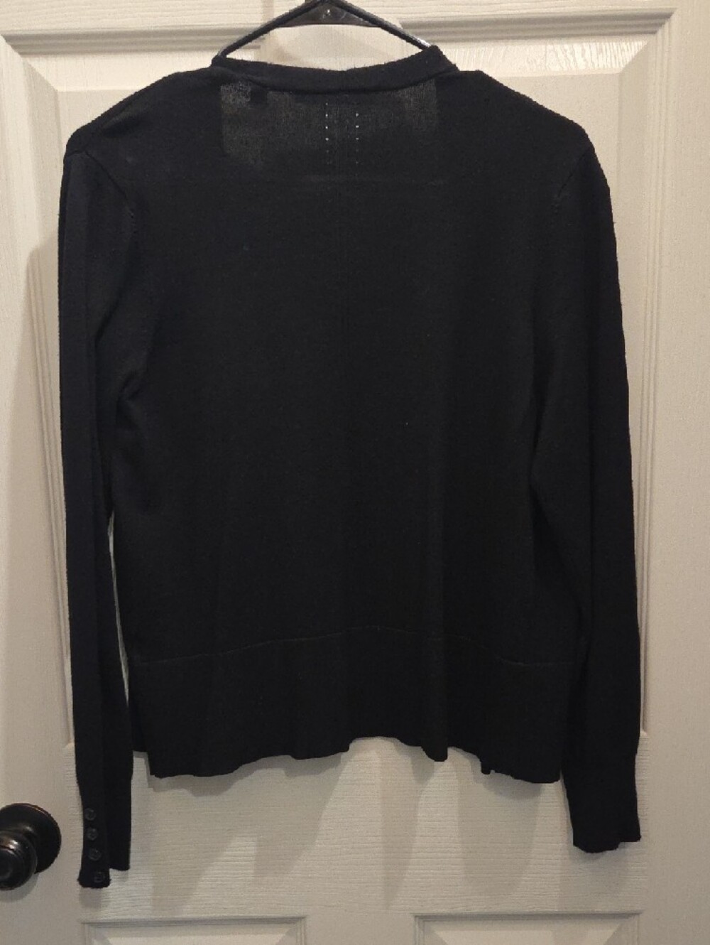 Cyrus Black Open-Front Lightweight Cardigan - Picture 4 of 4